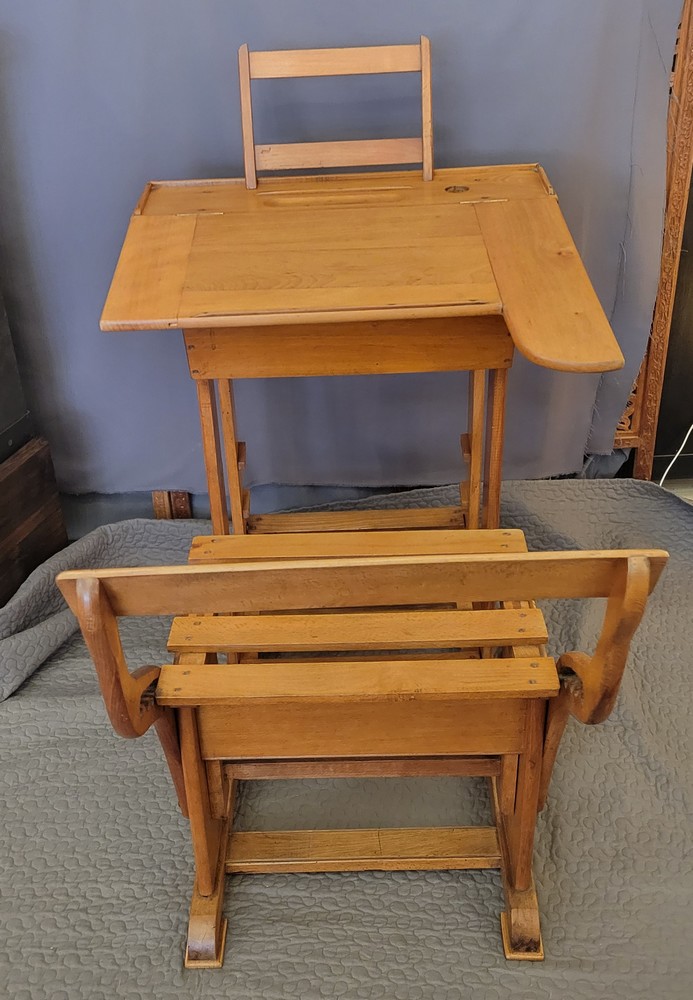 Bureau d'Ecolier Evolutif vintage