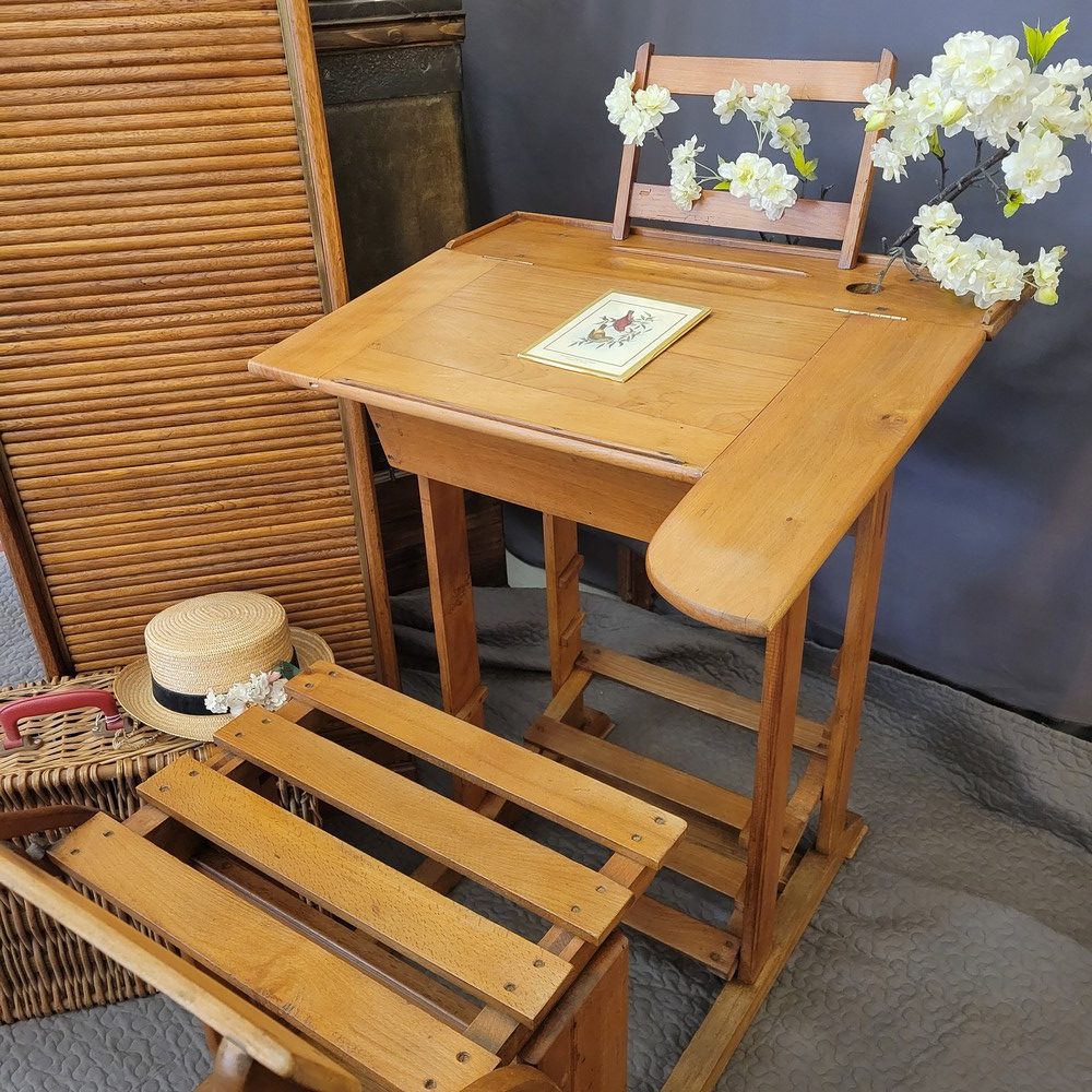 Bureau d'Ecolier Evolutif vintage