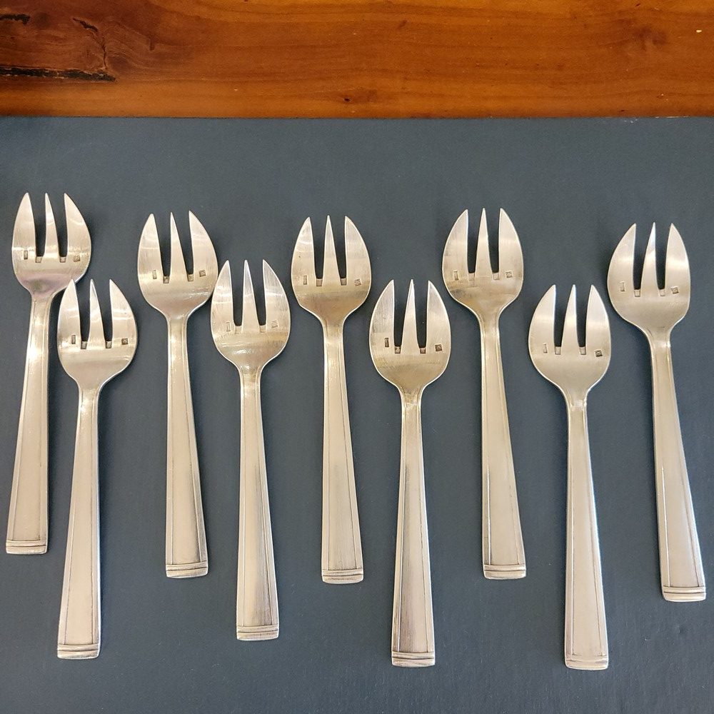 Fourchettes à Huitres Art-Déco, Ravinet-Denfert
