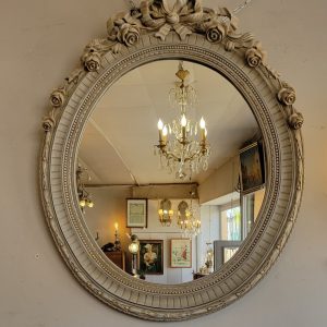 Grand Miroir Médaillon Style Louis XVI