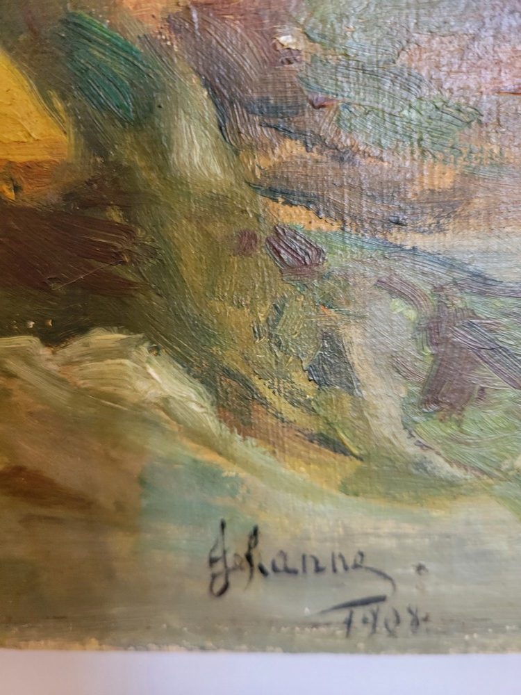 Jeté de Tournesols, Huile sur toile