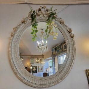 Grand Miroir Médaillon Style Louis XVI