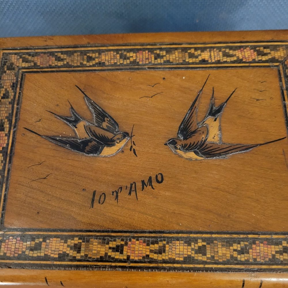 Boite à Secret, Décor Hirondelles