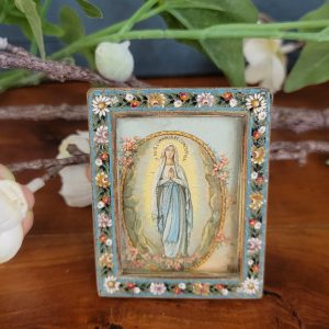 Petit Cadre Photo Feurs Emaux et Laiton