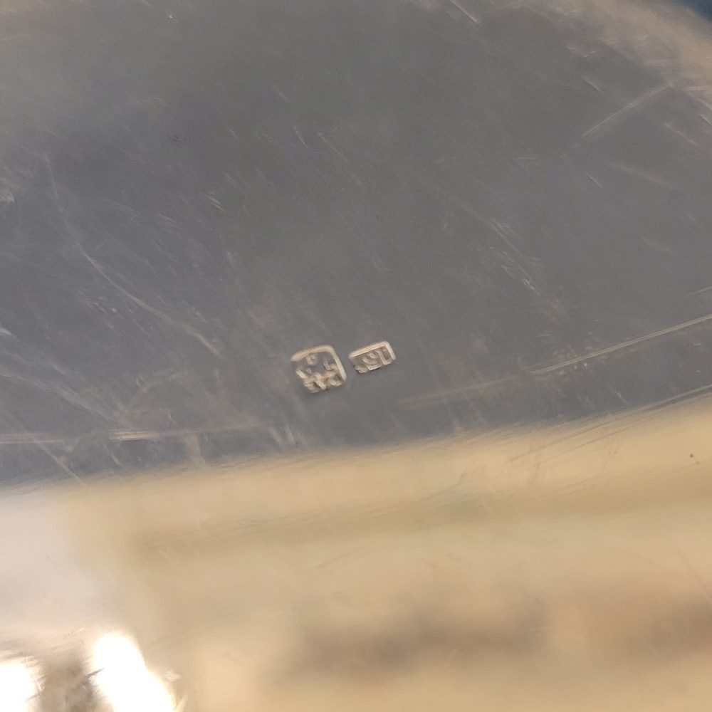 Seau à Glaçons Métal Argenté Ruban croisé