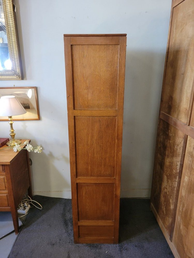 Classeur à Rideau, en chêne, Vintage