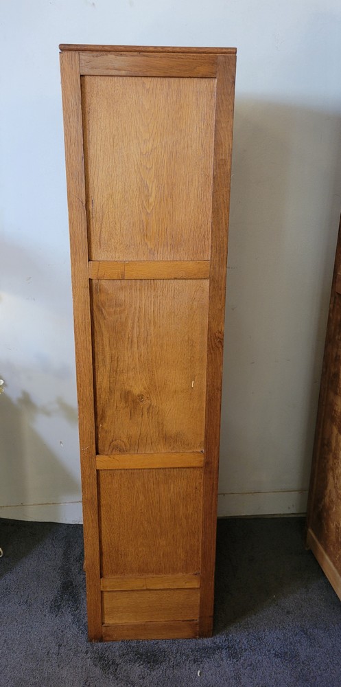 Classeur à Rideau, en chêne, Vintage