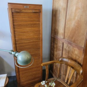 Classeur à Rideau, en chêne, Vintage