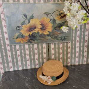 Jeté de Fleurs, Tournesols Nature Morte Ancienne