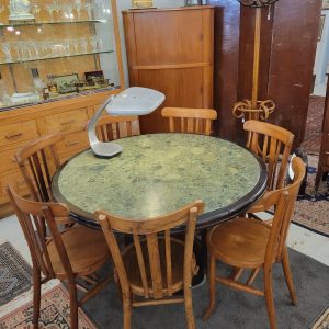 Table de Salle à Manger Ronde Art-Déco