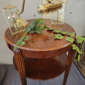 Guéridon Art-Déco Loupe de Thuya