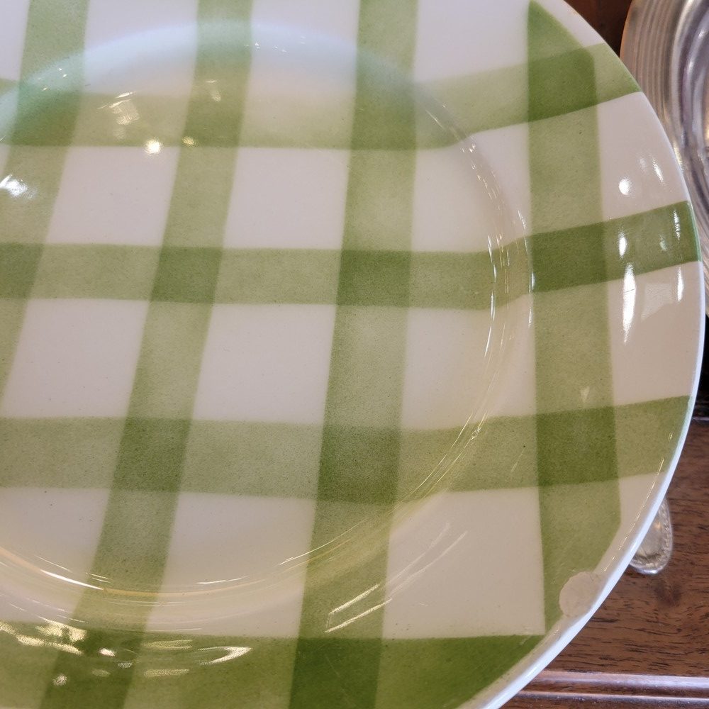 Vaisselle Vintage Verte Faïence Orchies