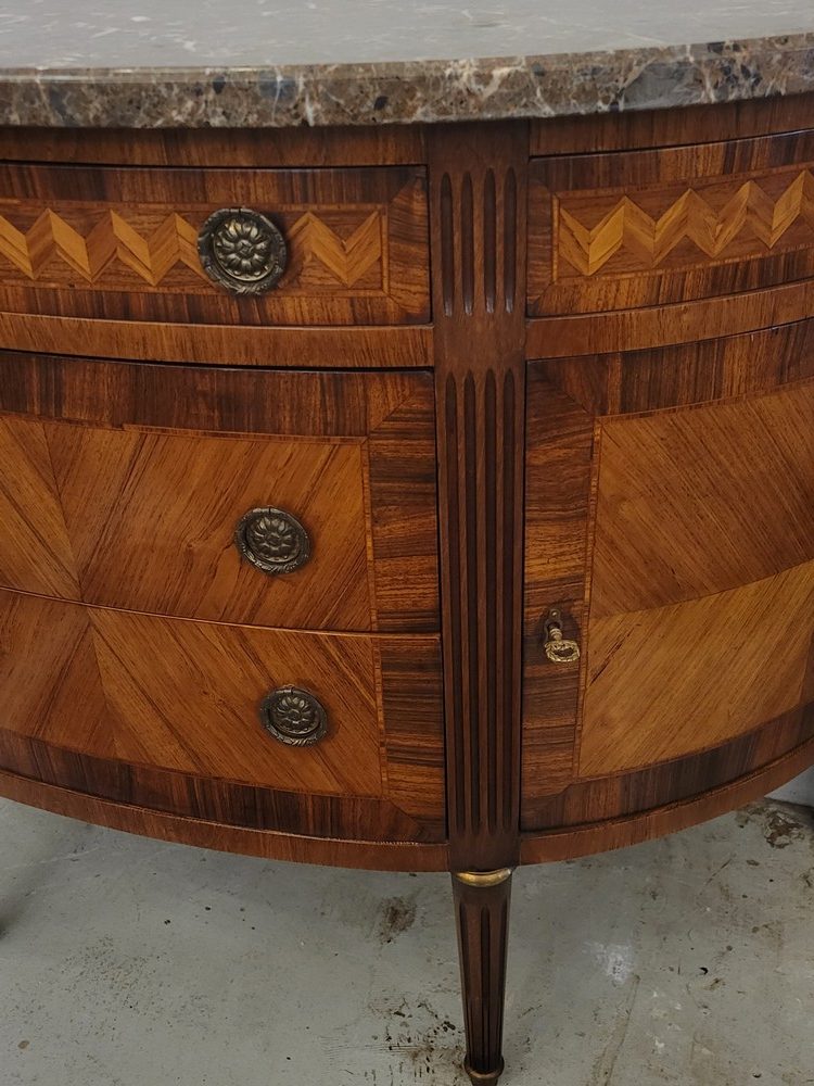 Commode Demi-Lune Louis XVI