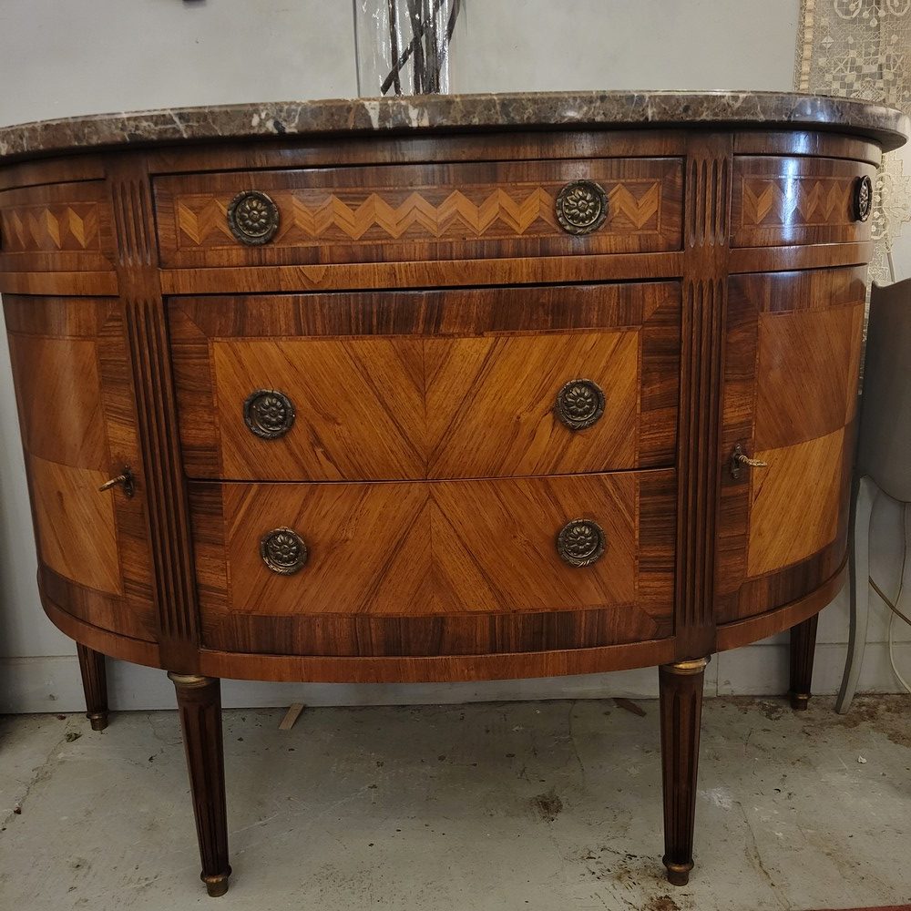 Commode Demi-Lune Louis XVI