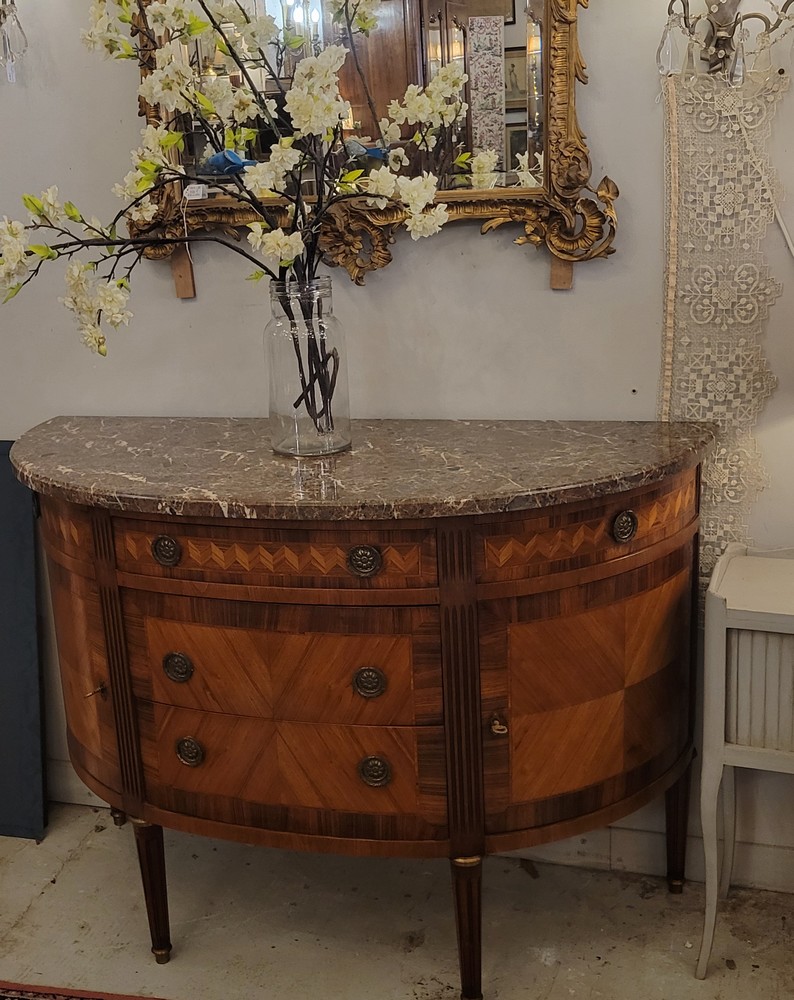 Commode Demi-Lune Louis XVI