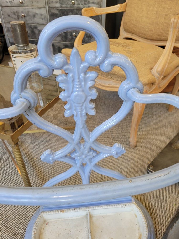 Porte-Parapluie Fonte Emaillée Bleu Lavande