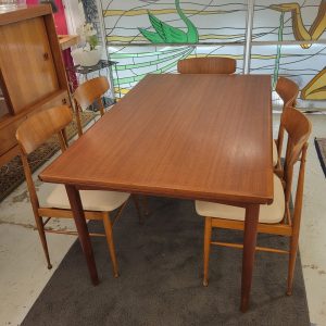 Table de Salle à Manger Extensible Design Scandinave, Années 1960