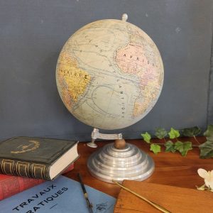 Globe Terrestre Art-Déco Girard & Barrère