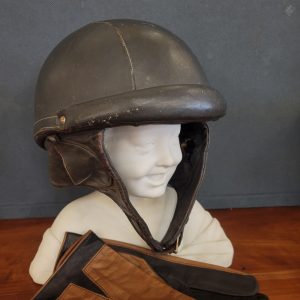 Casque de Moto Vintage Ideal Sport, Cuir