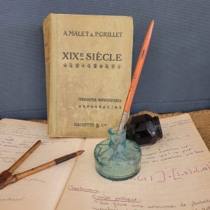 Bouteille d'Encre Verre, XIXè