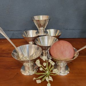 6 Coupes à Dessert Style Art-Déco