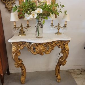 Console Louis XV en Bois Doré