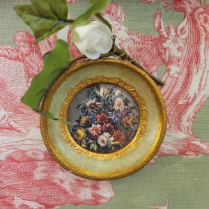 Cadre Médaillon  Bouquet de Fleurs