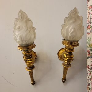 Paire d'Appliques Torchères